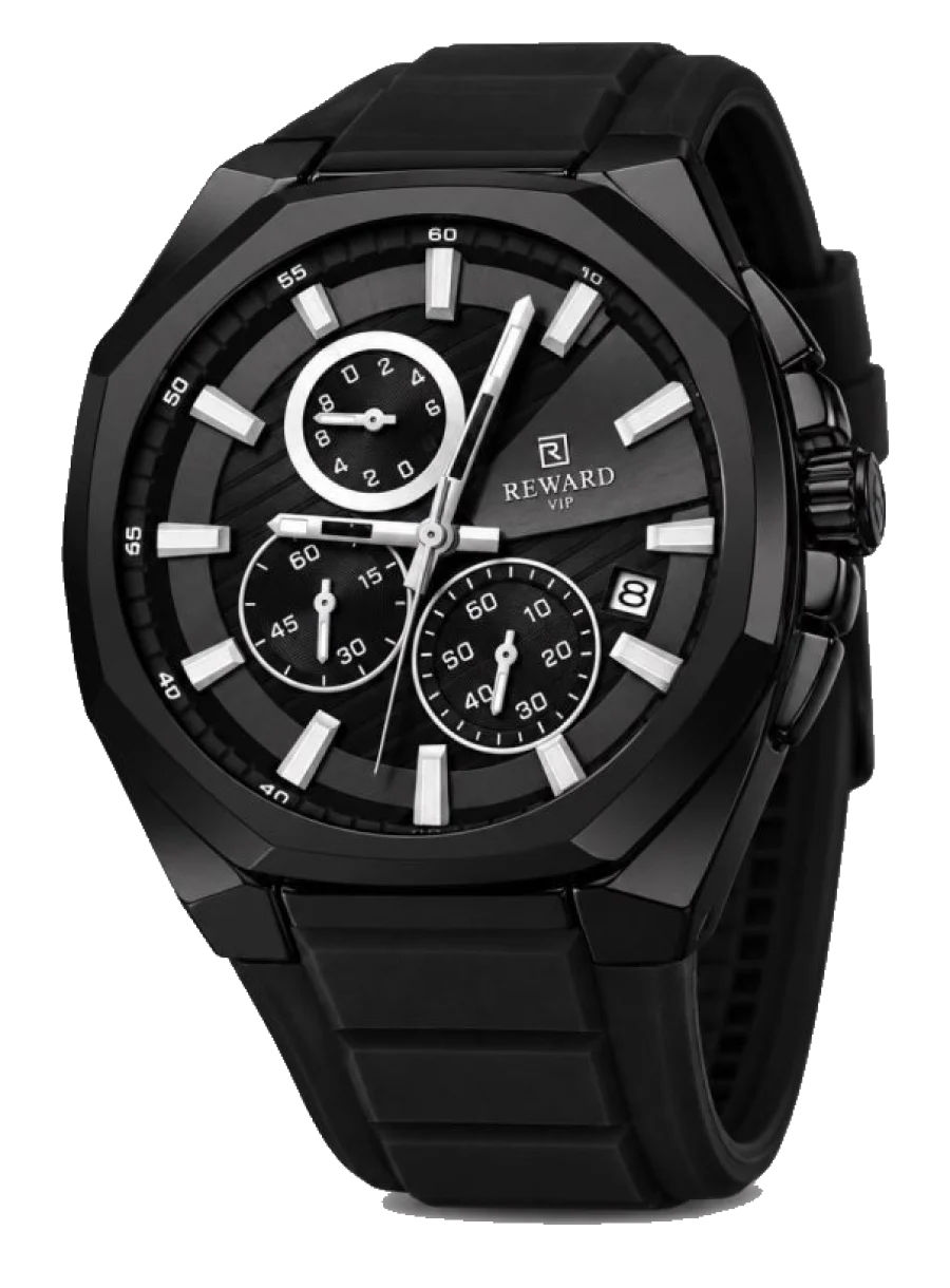 Reward Men's Chronograph Watch Black